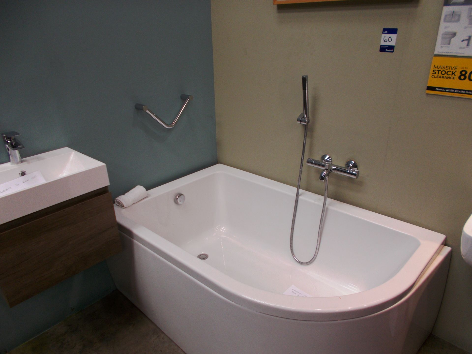 Freedome left hand bath and panel. RRP £622