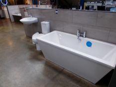 Soho bath, with Mytime toilet and basin. RRP £1,600