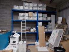 2 x Boltless shelving units, approximately 10ft high
