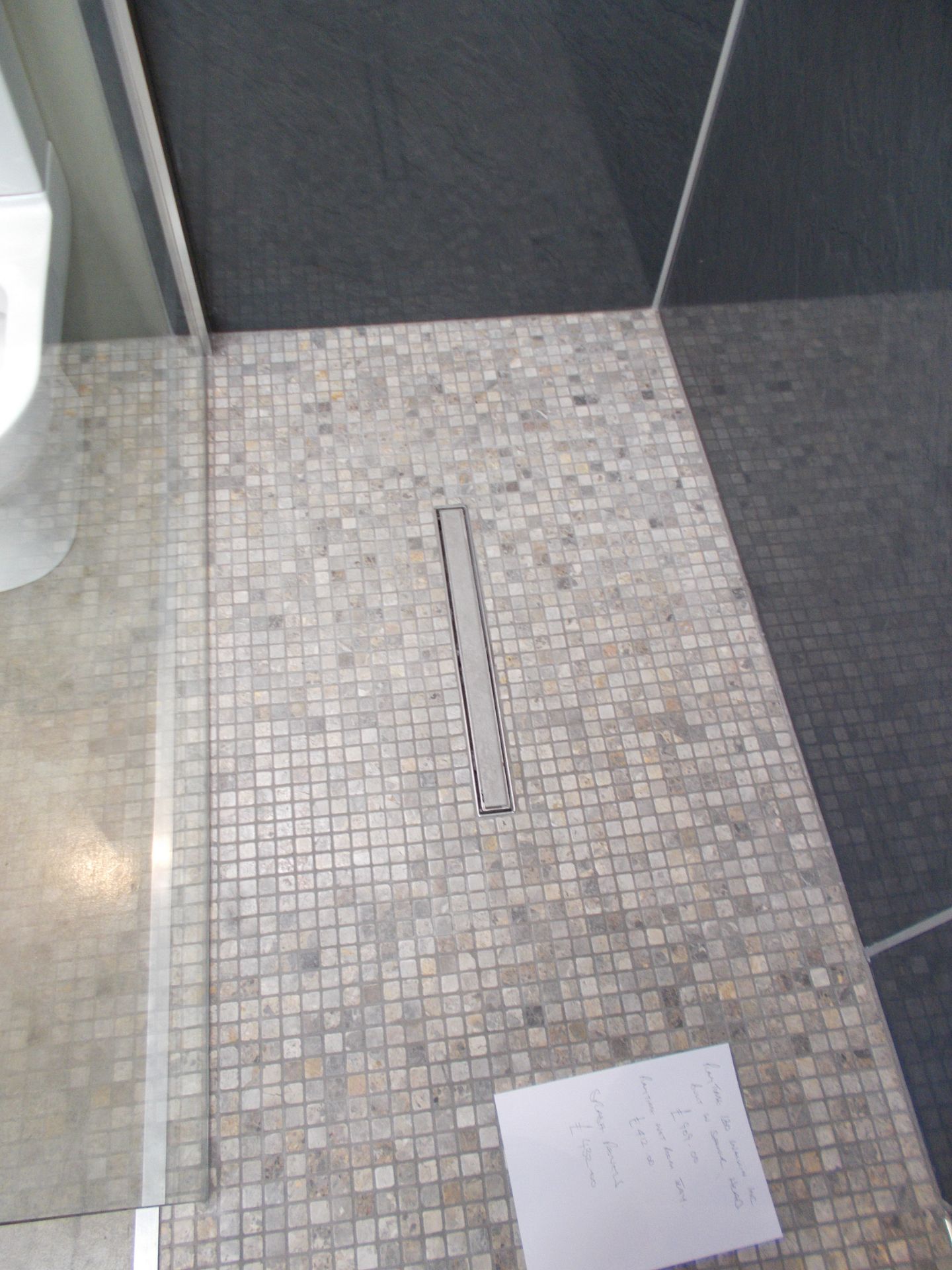 Playtime 1200 walk-in shower cubicle including built in shower head, Playtime wet room tray, and - Image 3 of 7