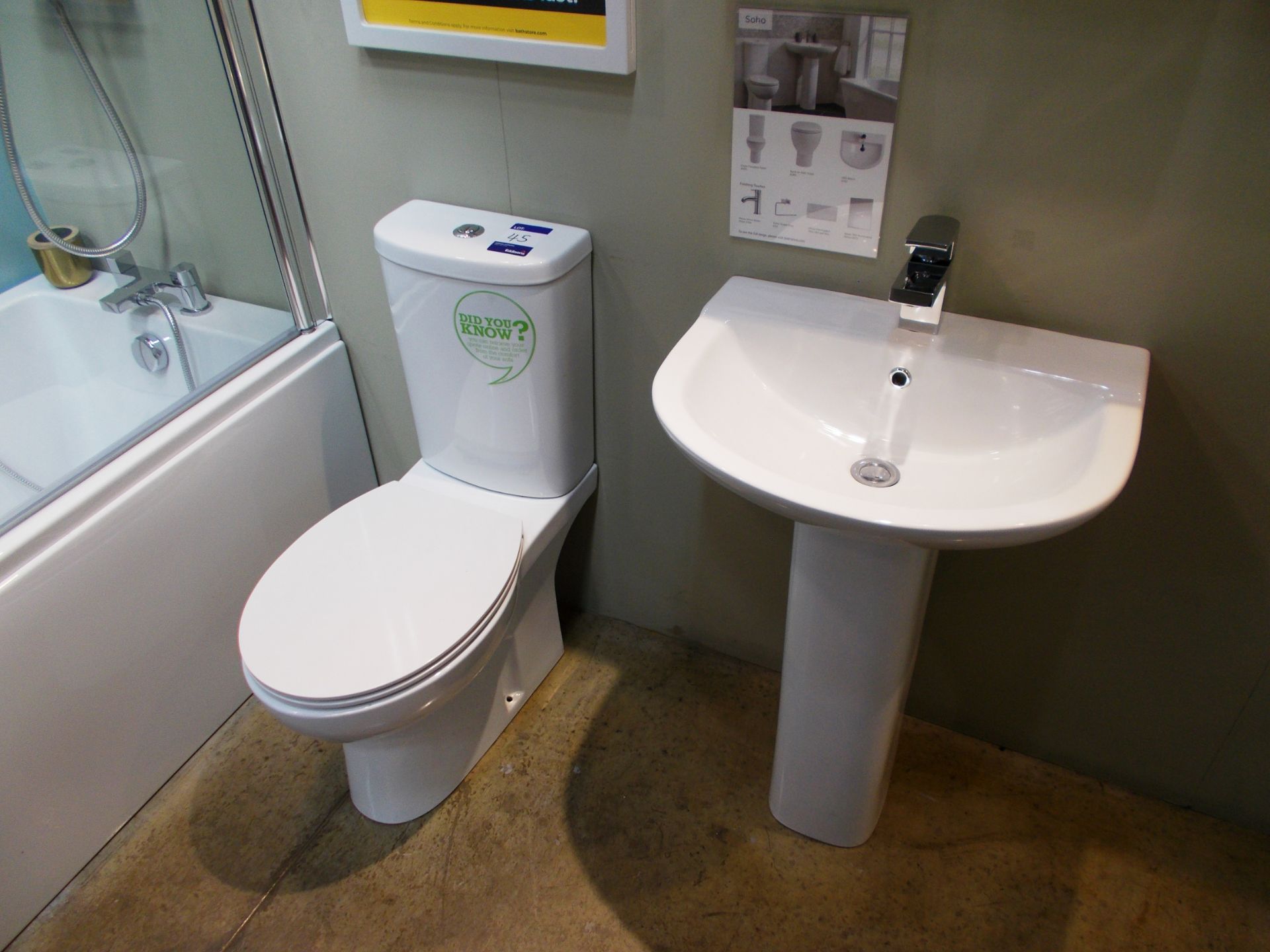 Soho basin and toilet. RRP £600