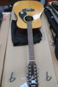 Second hand Yamaha 12 string acoustic guitar