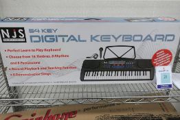 NJS 54 Note Keyboard with Mic and Headphones