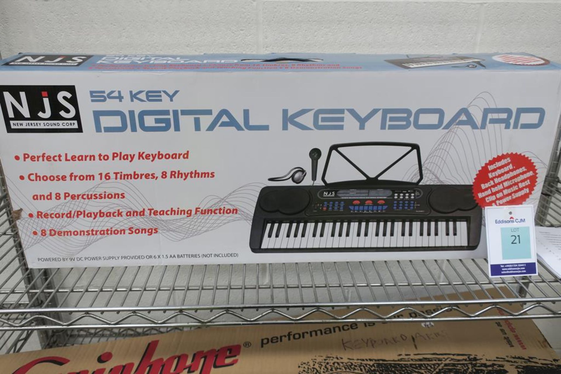 NJS 54 Note Keyboard with Mic and Headphones