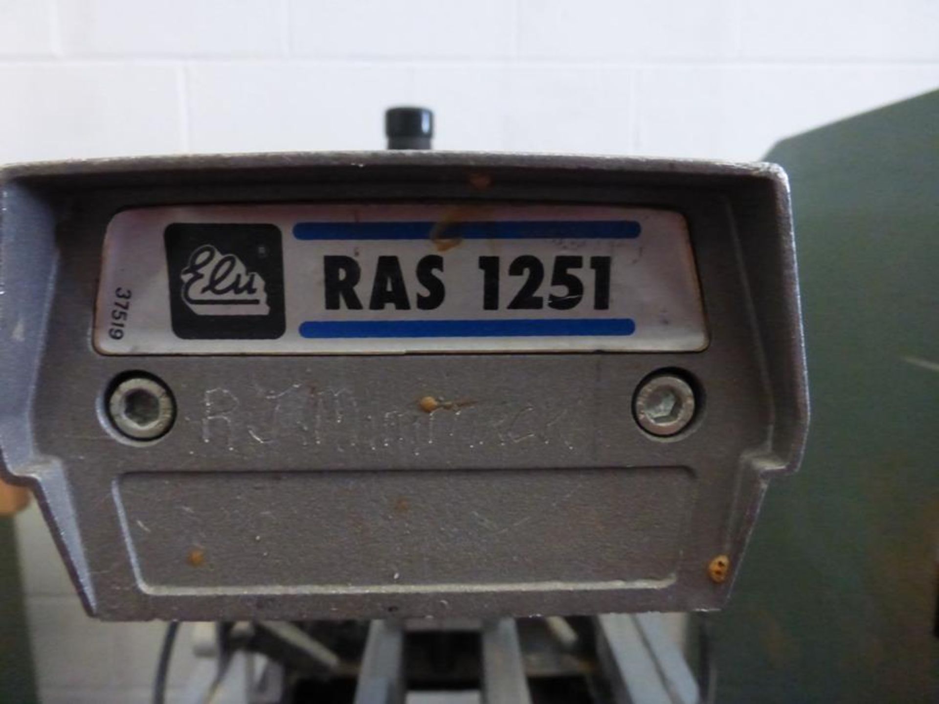 Elu Ras 1251 Power Shop Radial Arm Saw S/N 1136 24 - Image 5 of 5