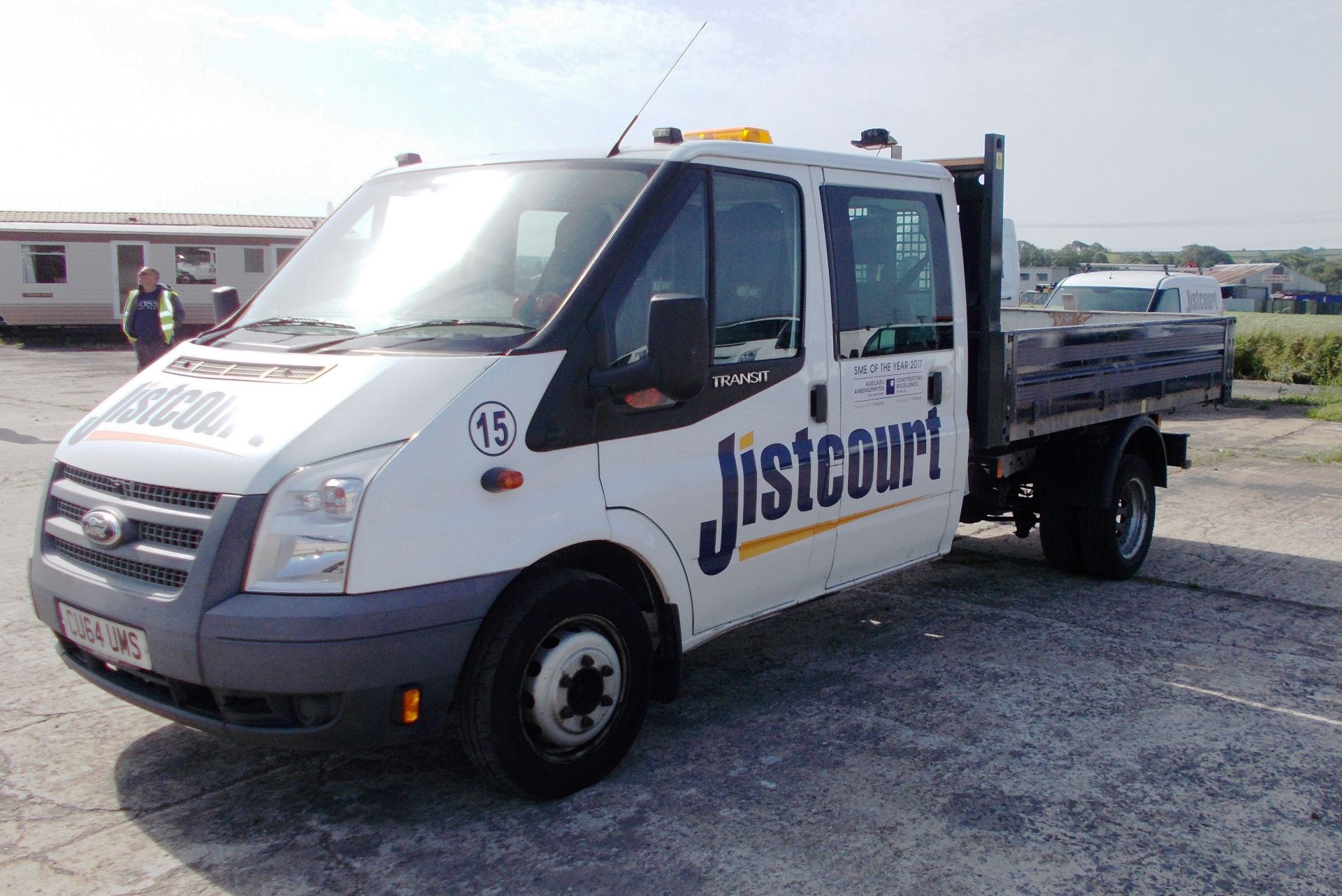 Ford Transit 125 T350 LWB RWD Double Cab Tipper, registration CU64 UMS, date of registration 16