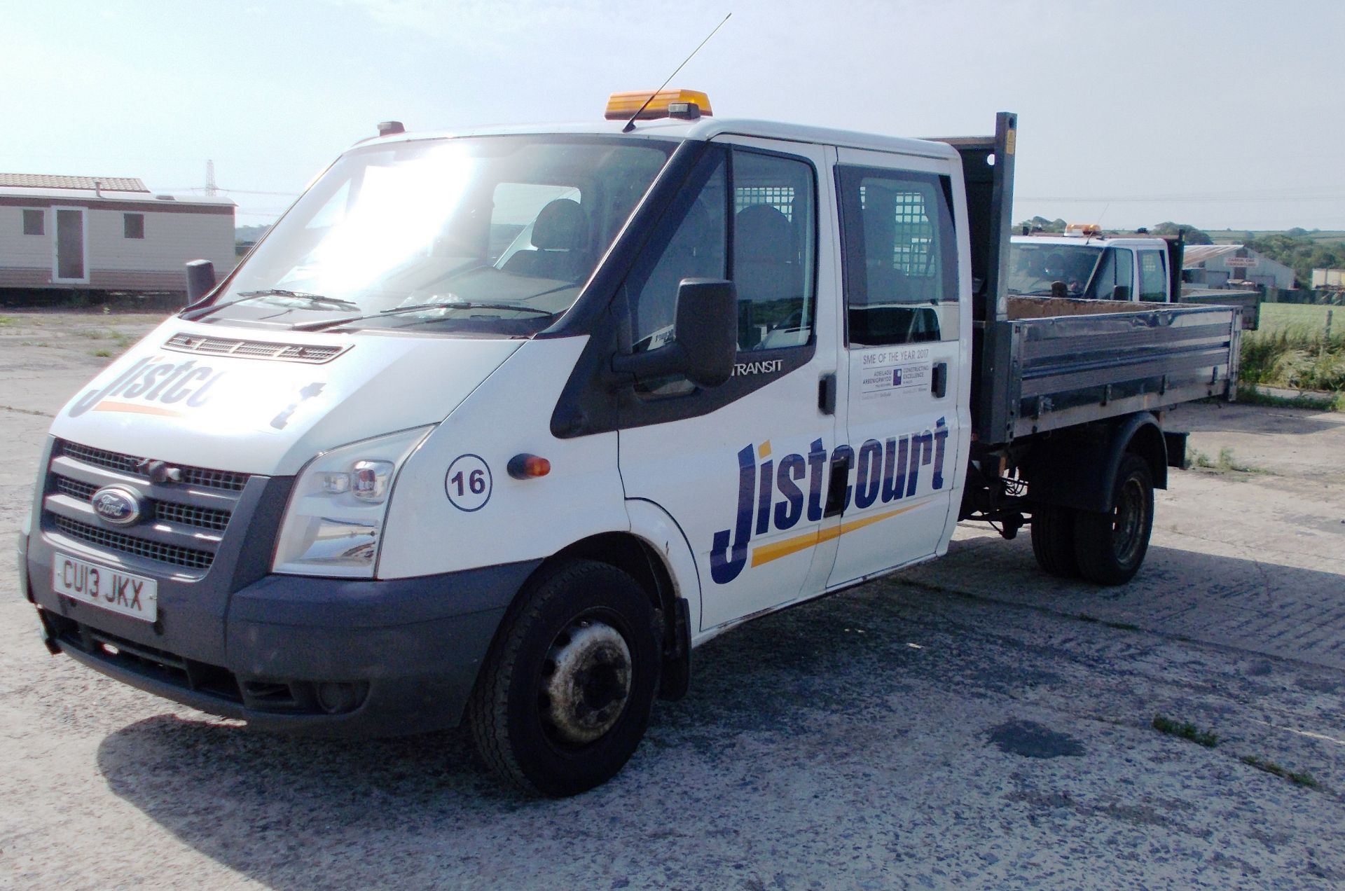 Ford Transit 125 T350 LWB RWD Double Cab Tipper, registration CU13 JKX, date of registration 1 March