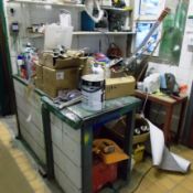 Contents to Worktable & Shelving