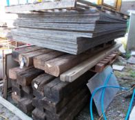 Approx. 20 Assorted Sleepers, and Quantity of Wooden Boards