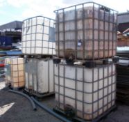 5 x 1000Ltr Capacity IBC Containers