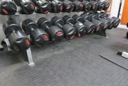 5 x Pairs of Bodymax Rubber Covered Dumbbells