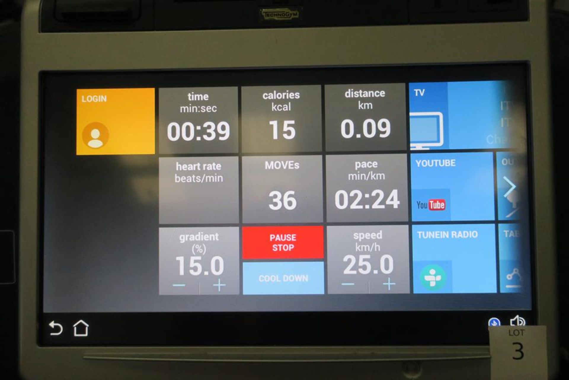 TechnoGym Unity Excite Treadmill - Image 9 of 10