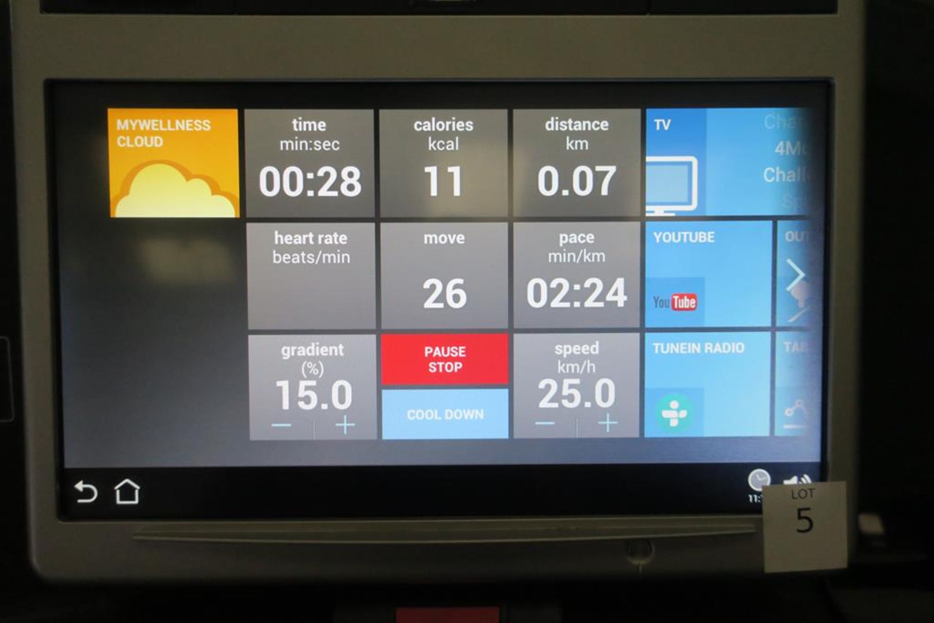 TechnoGym Unity Excite Treadmill - Image 5 of 6