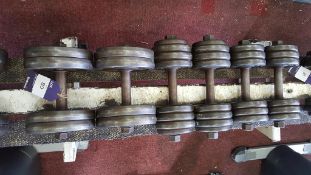 6 x York Dumbells