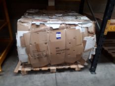 Large bale of used cardboard