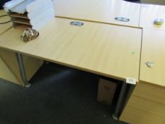 Maple Effect Straight Desk 1200x600mm