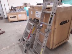 Lampe AS6120 4 Part Folding Ladder 1m-3.72m & Youngman 200 4 Part Folding Ladder