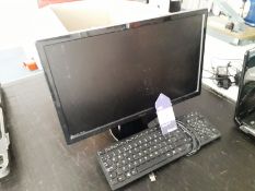 Asus VE228 LCD Monitor and Keyboard