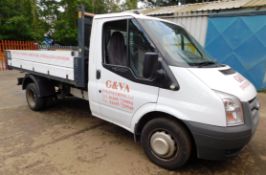 Ford Transit 100 T350M RWD Tipper, Registration BN59 MHX, date of registration 25.09.2009, MOT