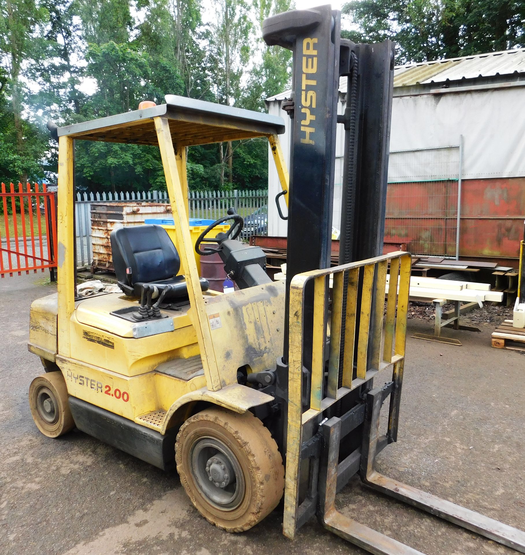 Hyster H2.00XM Diesel Fork Lift Truck Serial Numbe