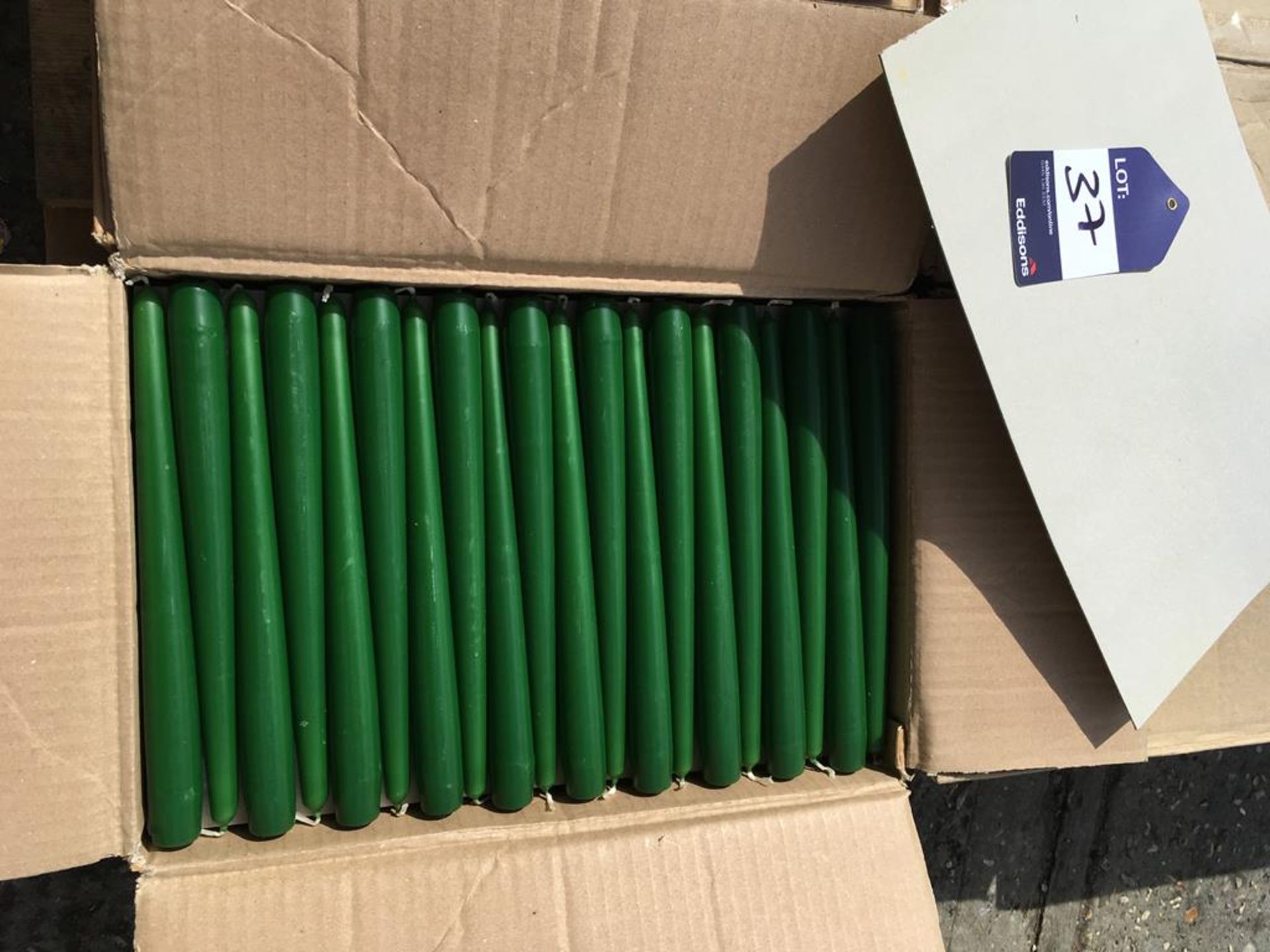 Green Tapered Dinner Candles 250/23mm. - Image 3 of 3