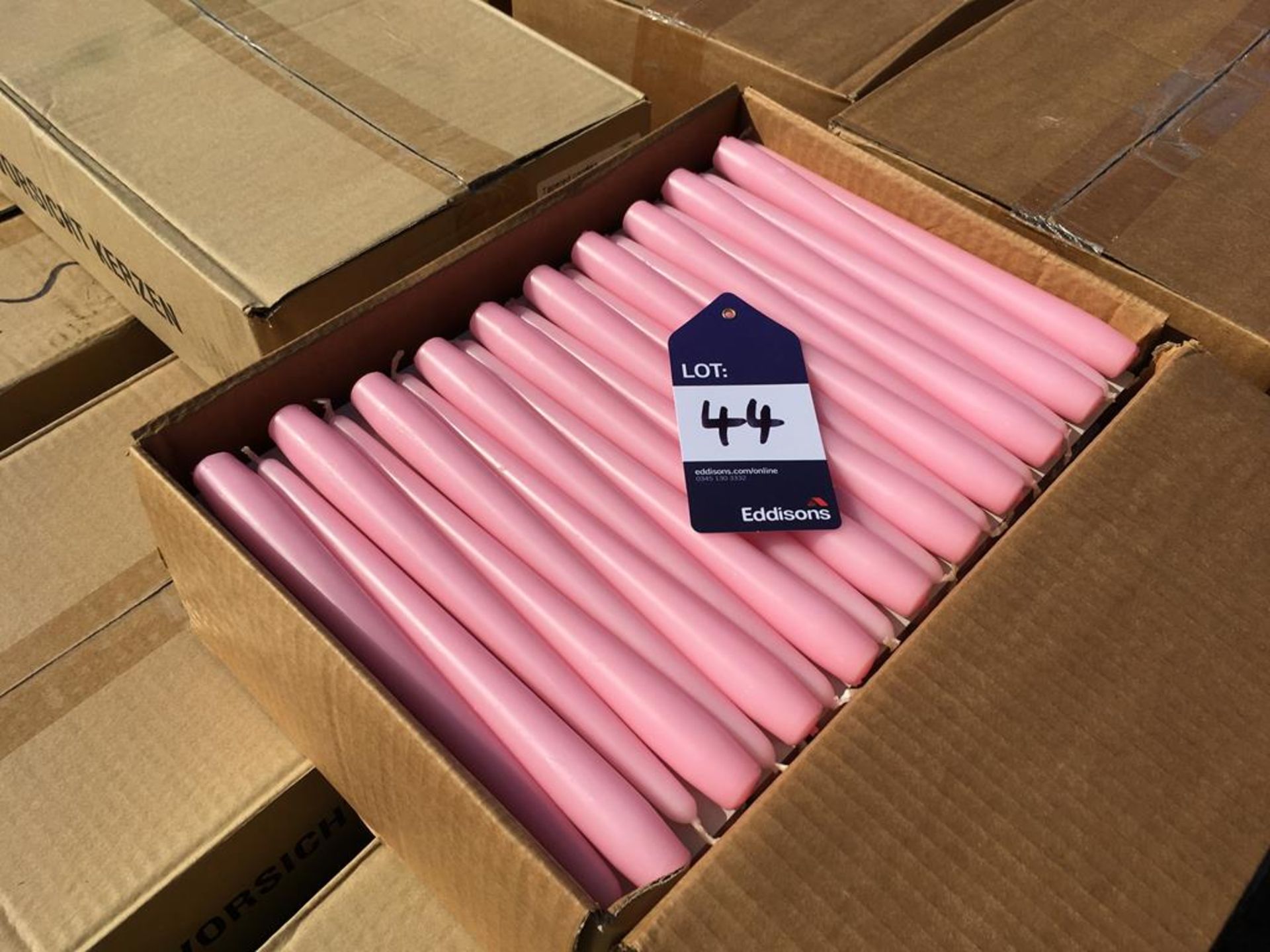 Rosa/Baby Pink Tapered Dinner Candles 250/23mm. - Image 2 of 3