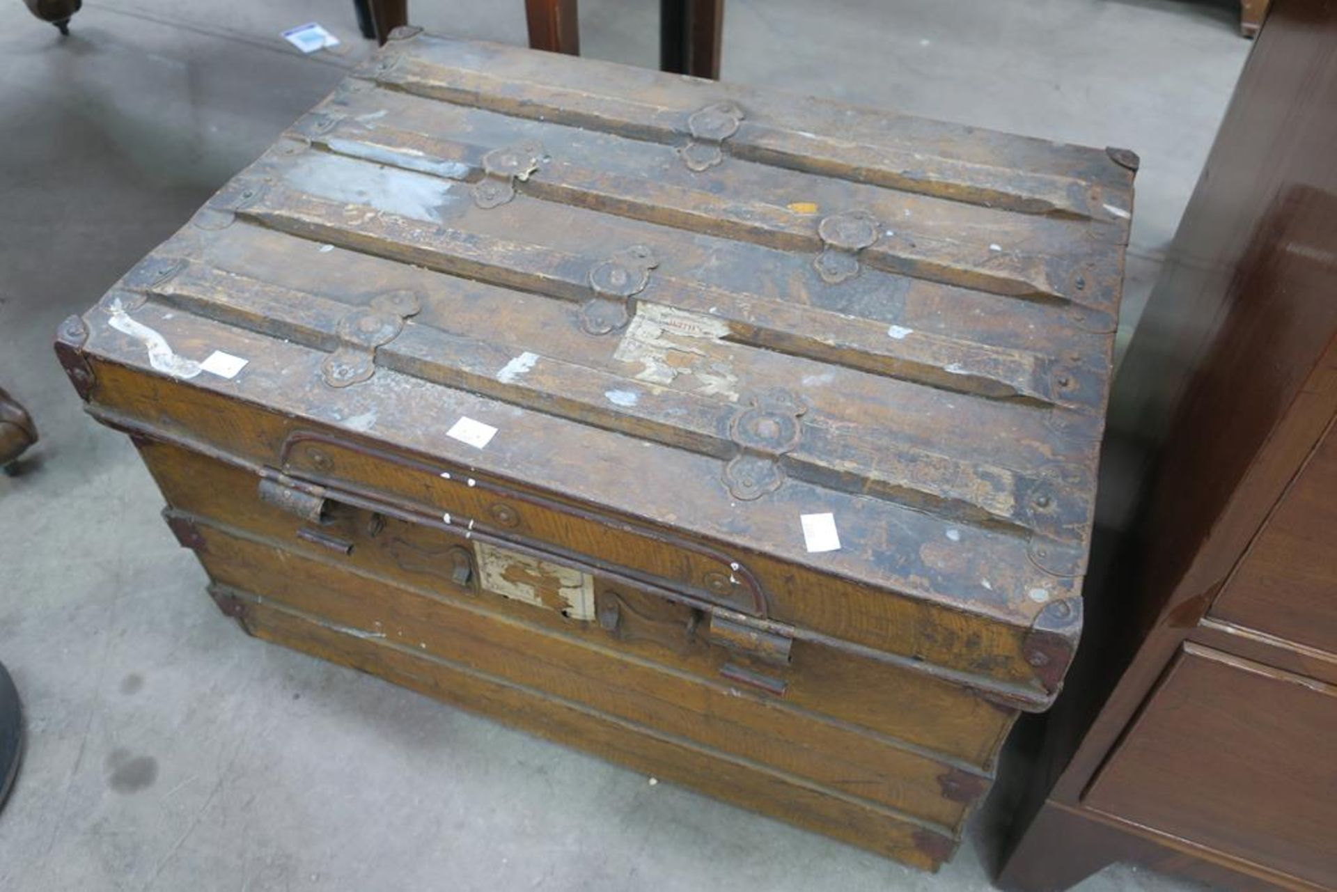 A Large Steel 'Malabar' Trunk