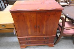 A Yew Wood Television Cabinet