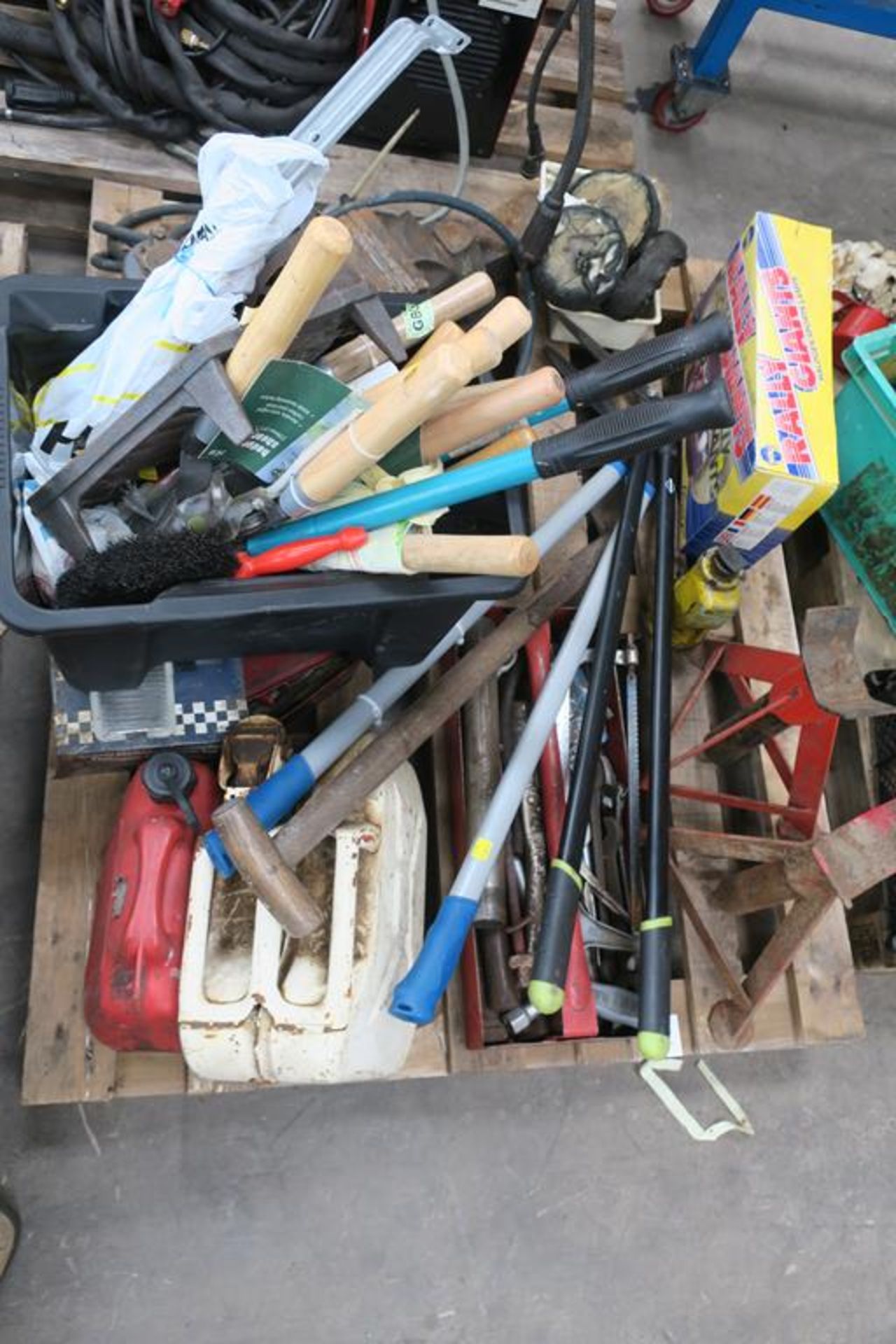 Pallet to include Gardening and Garage Hand Tools