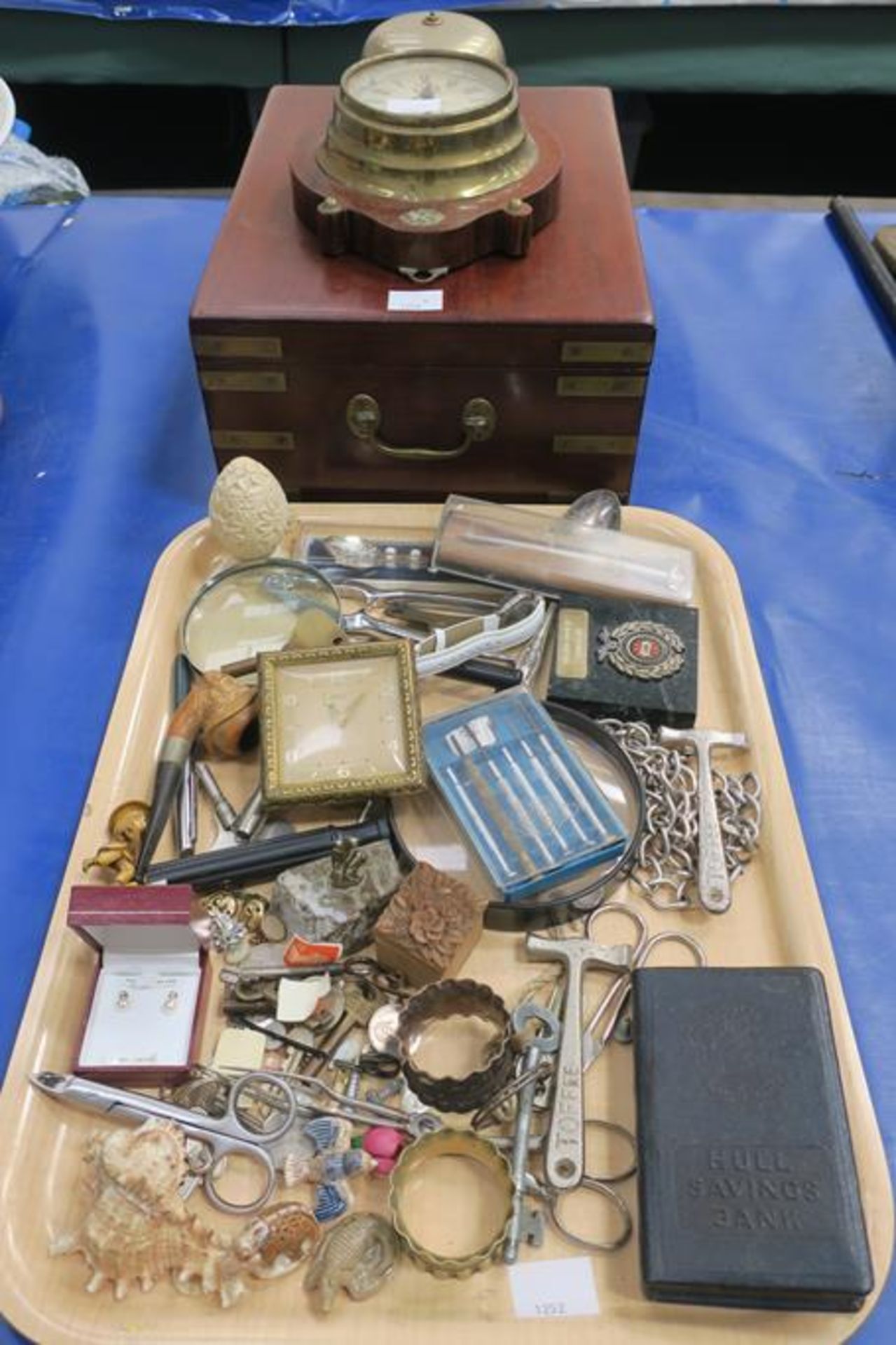 Miscellaneous collectables including Mahogany Box,