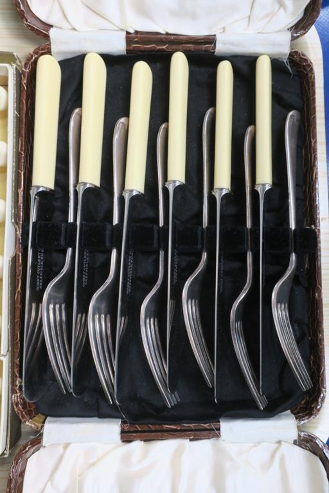Two Boxed Sets of Knifes and Forks together with S - Image 3 of 5