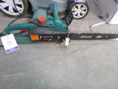 Bosch AKE40 240V Chainsaw and a Black & Decker 25c