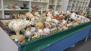 A large quantity of Pig Collectables