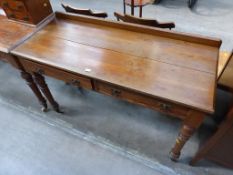Victorian Pitch pine Dressing Table and side table