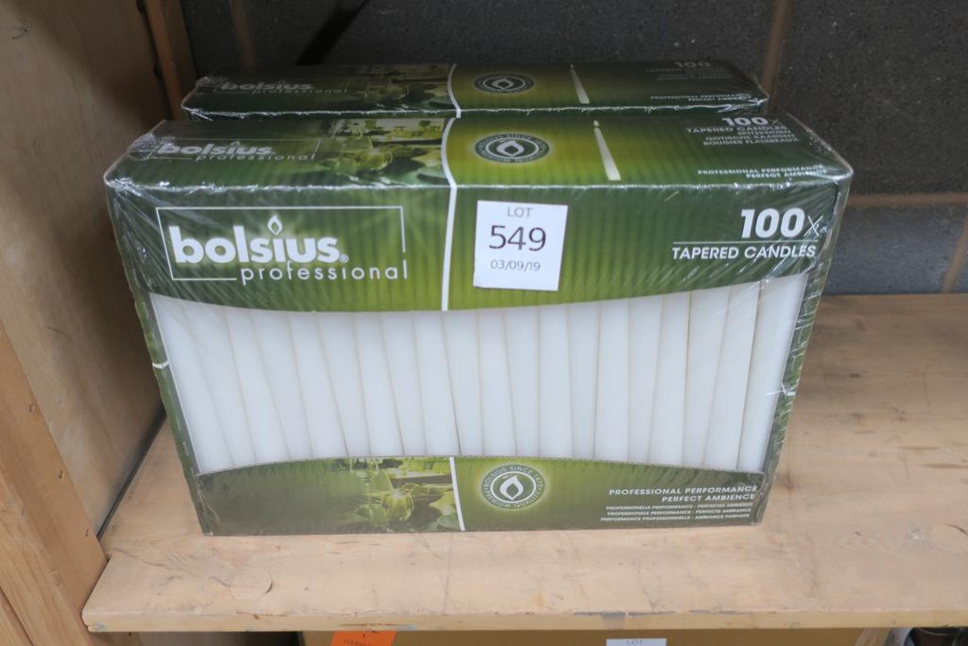 2 x Boxes of Bolsius Tapered Candles