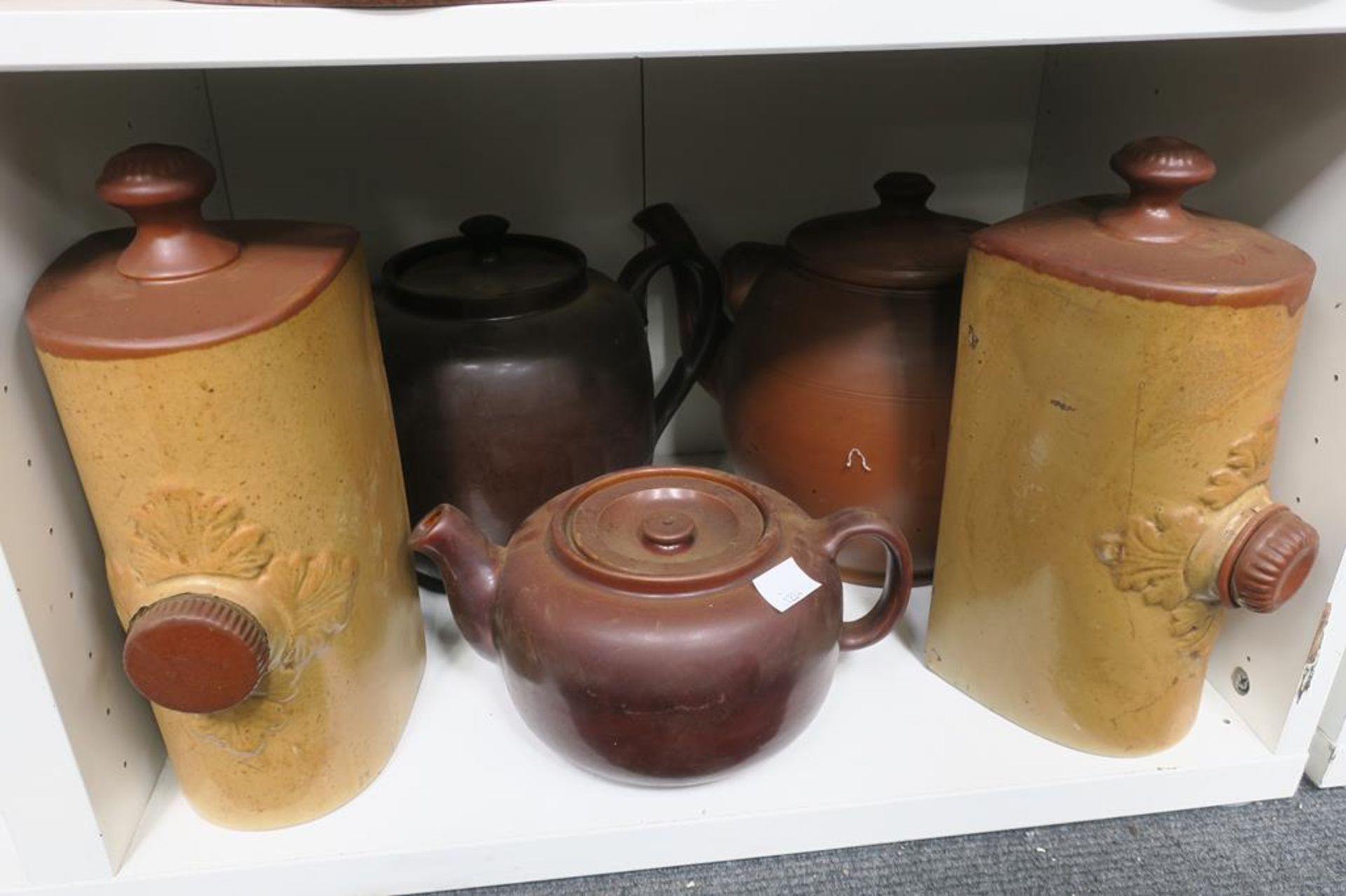 Huge Pottery 'Dairy' Jug, three large Stoneware Te - Image 3 of 3