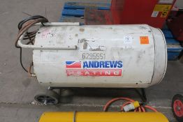 An Andrews Heating 110V/Gas Space Heater