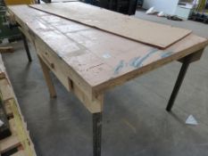 H/Duty Wooden Topped Work Bench
