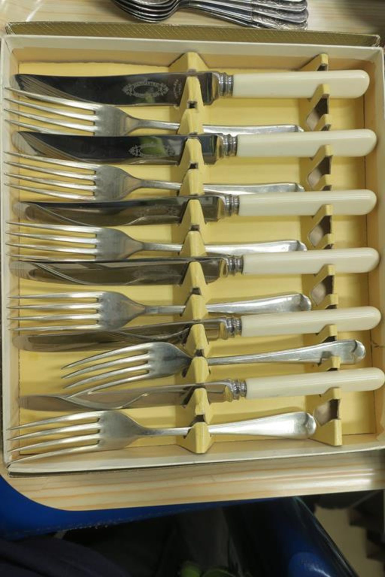 Two Boxed Sets of Knifes and Forks together with S - Image 2 of 5