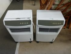 Two Model ECC002 Portable Air Cooler Fan Units