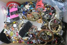 A box of Costume Jewellery