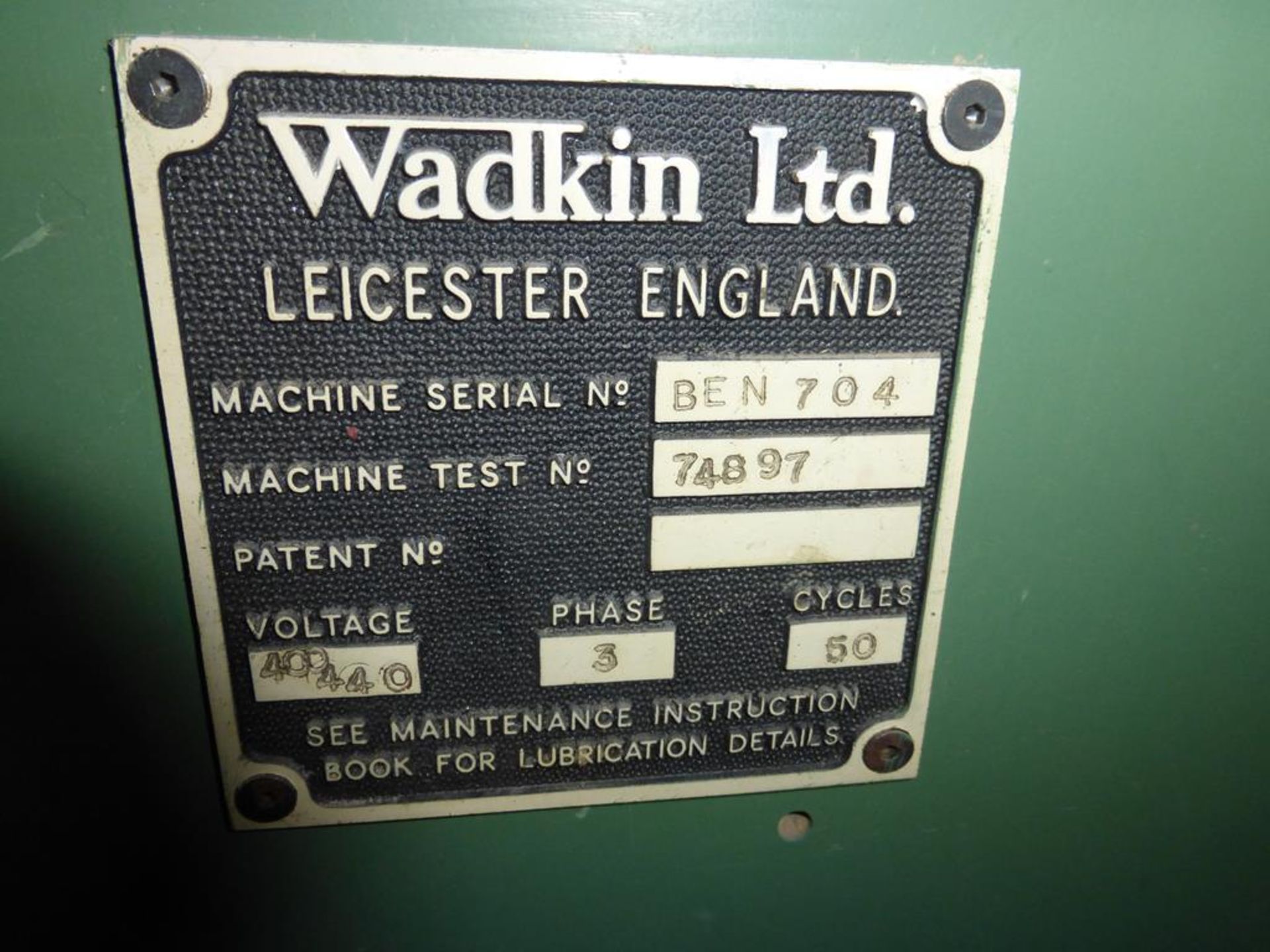 Wadkin Ben 704 Spindle Moulder - Image 7 of 8