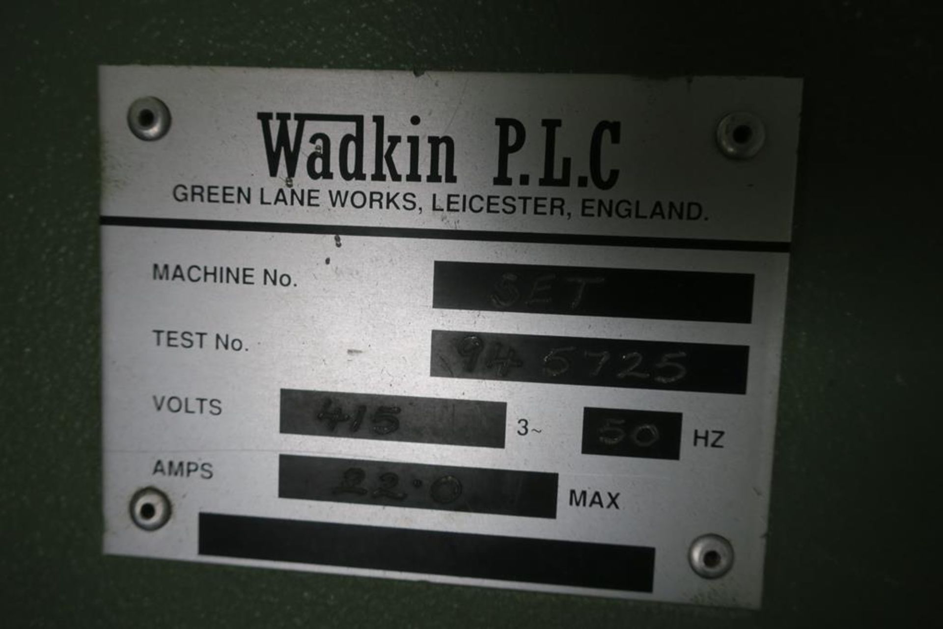 A Wadkin Set Dial, A Size Single End Tenoner - Image 5 of 7