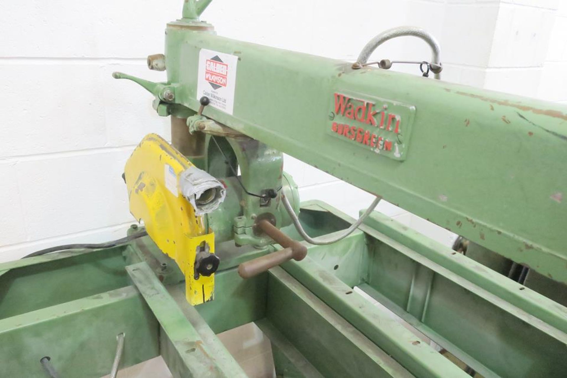 Wadkin Bursgreen 12 BRA Radial Arm Crosscut Saw 3P - Image 5 of 7