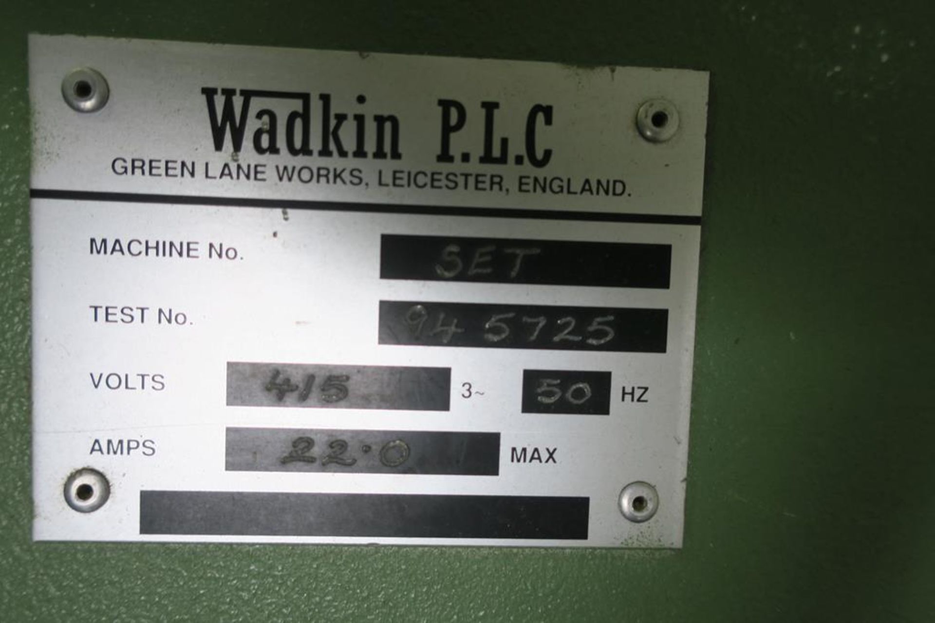 A Wadkin Set Dial, A Size Single End Tenoner - Image 6 of 7