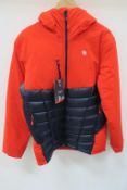 Mountain Hardwear Supercharged Mens Insulated Jacket in Fiery Red size Medium