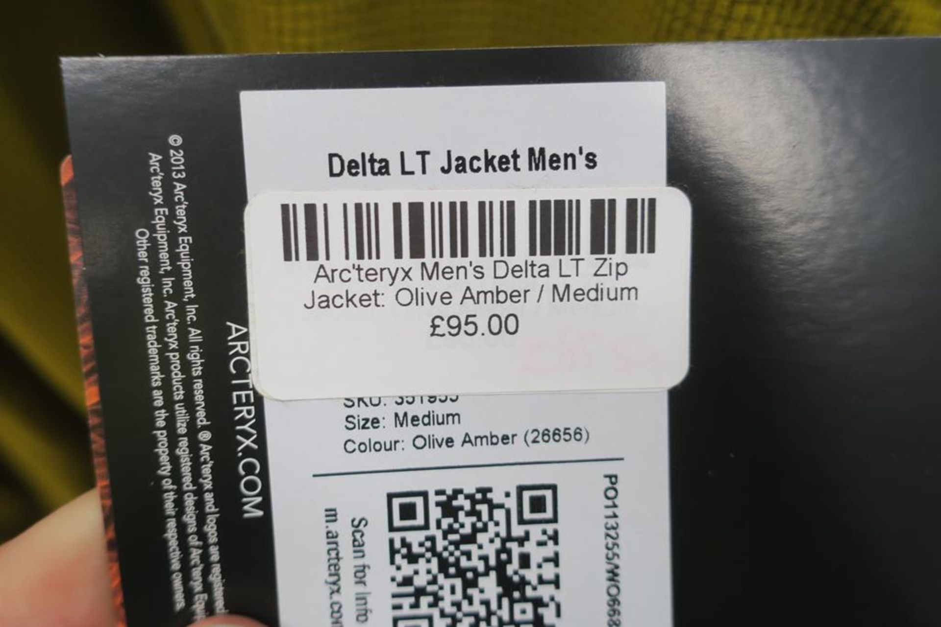 Arc'teryx Delta LT Zip Mens Jacket in Olive Amber size Medium - Image 3 of 3