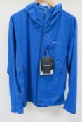 Montane Minimus Stretch Mens Jacket in Electric Blue size Extra Large