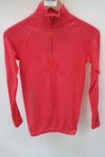 Ortovox 230 Competition Zip Neck Womens Top in Hot Coral size Small