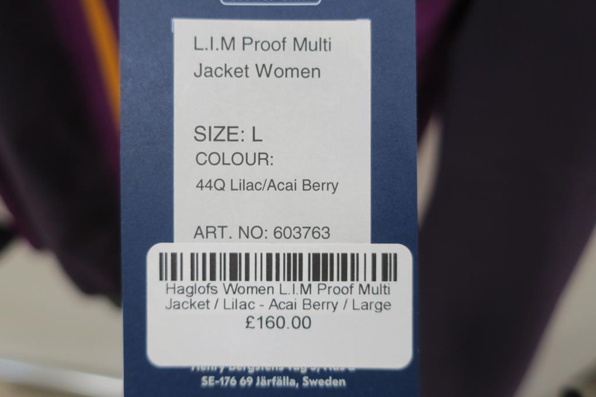Haglӧfs L.I.M Proof Multi Womens Jacket in Lilac/Acai Berry size Large - Bild 3 aus 3